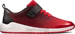 Clarks unisex clarks aeon pace tekstilsko for ungdom rød 8N86P1441