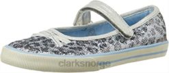 Clarks unisex clarks glamit junior sølv 8N86P2978 sølv