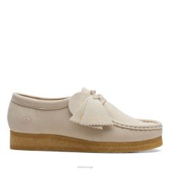 Clarks unisex clarks off white syntetisk wallabee off white syntetisk 8N86P5177 off white syntetisk