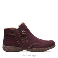 Clarks unisex clarks rosevilleaster burgunder semsket skinn 8N86P4154 burgunder semsket skinn