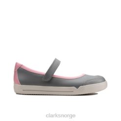 Clarks unisex clarks smergelhalo jnr g passe grå 8N86P4738 grå