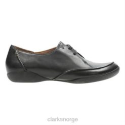 Clarks unisex clarks sort skinn felicia vale 8N86P4065 Svart lær