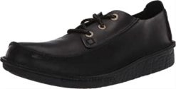 Clarks unisex clarks sort skinn trek veldt 8N86P281 Svart lær