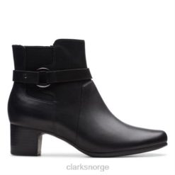 Clarks unisex clarks un damson mid sort skinn 8N86P4226 Svart lær