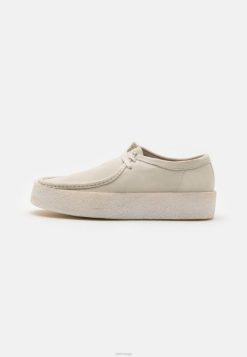 Clarks unisex clarks wallabee cup uformelle snørebånd 8N86P7136 hvit