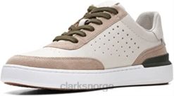 Clarks unisex court lite tor nubuck sko off white combi clarks 8N86P647