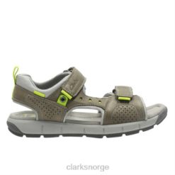 Clarks unisex grå clarks jolly wild jnr g fit 8N86P4848 grå