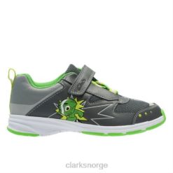 Clarks unisex grå clarks reflectpop jnr f fit 8N86P5011 grå