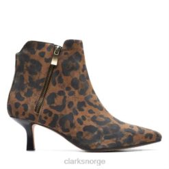 Clarks unisex leopardprint fiolett 55 zip clarks 8N86P4100 Leopard mønster