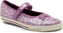 Clarks unisex lilla clarks glamit junior 8N86P2464 lilla