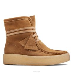 Clarks unisex lys tan semsket wallabee cup hi lys tan semsket skinn clarks 8N86P6036 lett brunt semsket skinn