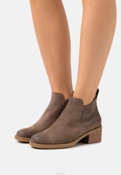 Clarks unisex memi ankelstøvletter med glidelås clarks taupe 8N86P7069 taupe
