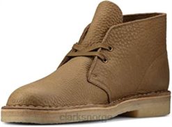 Clarks unisex mørk oliven skinn clarks desert boot mørk oliven skinn 8N86P512 mørkt olivenskinn