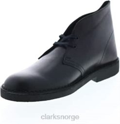 Clarks unisex ørkenstøvel i svart skinn 2 clarks 8N86P260 Svart lær