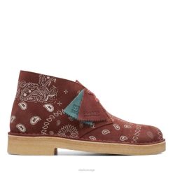 Clarks unisex ørkenstøvel murstein paisley murstein paisley clarks 8N86P5350 murstein paisley