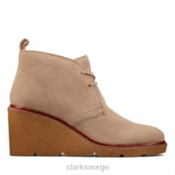 Clarks unisex sand semsket skinn clarkford d bt clarks 8N86P4132 sand semsket skinn