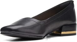 Clarks unisex seren 30 court skinnsko svarte clarks 8N86P22