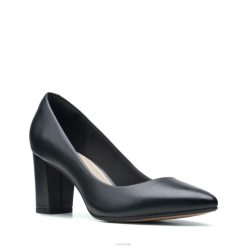 Clarks unisex svart skinn clarks aubrie sun 8N86P3339 Svart lær