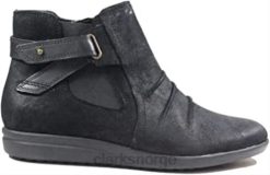 Clarks unisex tamzen mid black skinn glidelås lukking dame boots clarks black 8N86P85 svart