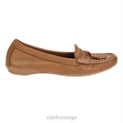 Clarks unisex tan skinn clarks tro 8N86P4088 brunt skinn
