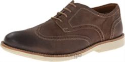 Clarks unisex taupe semsket skinn clarks raspbrogue oxford 8N86P2355 taupe semsket skinn