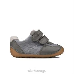 Clarks unisex ti ny dusk fst g fit grå combi clarks 8N86P4958 grå kombi