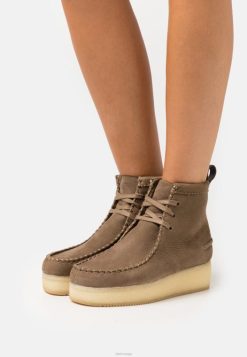 Clarks unisex wallabee ankelstøvletter med snøre clarks lysebrune 8N86P7077 lysebrun
