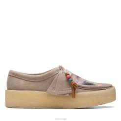 Clarks unisex wallabee cup grå kombinasjon clarks 8N86P5996 grå kombinasjon